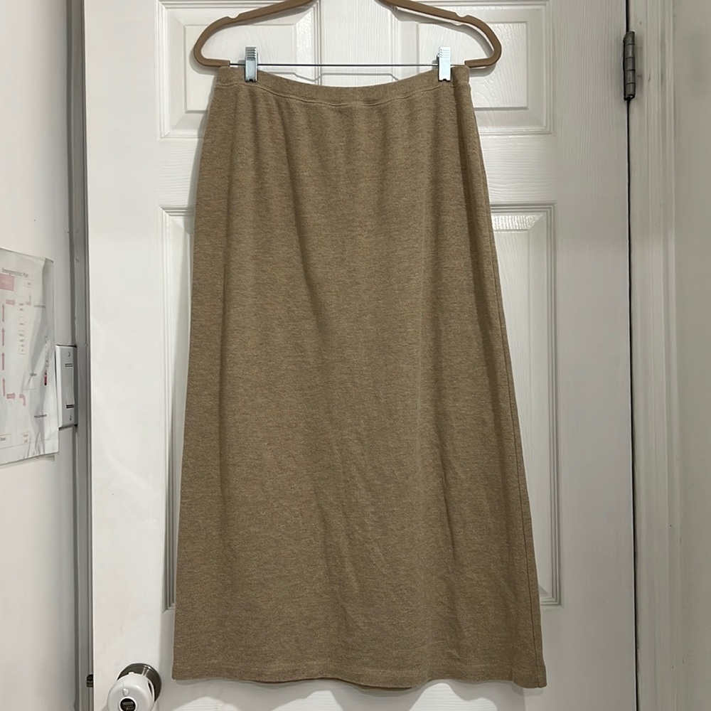 Full Length Tan/Khaki color Skirt Size L
